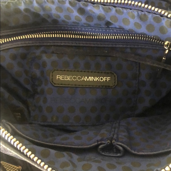 Rebecca Minkoff Navy Leather Bag w Dust Bag - Picture 3 of 3